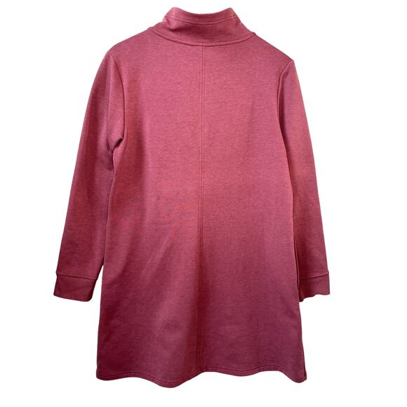 TITLE NINE Warmup Sweatshirt Dress Womens L Pink Fleece Loungewear Activewear - Picture 7 of 14
